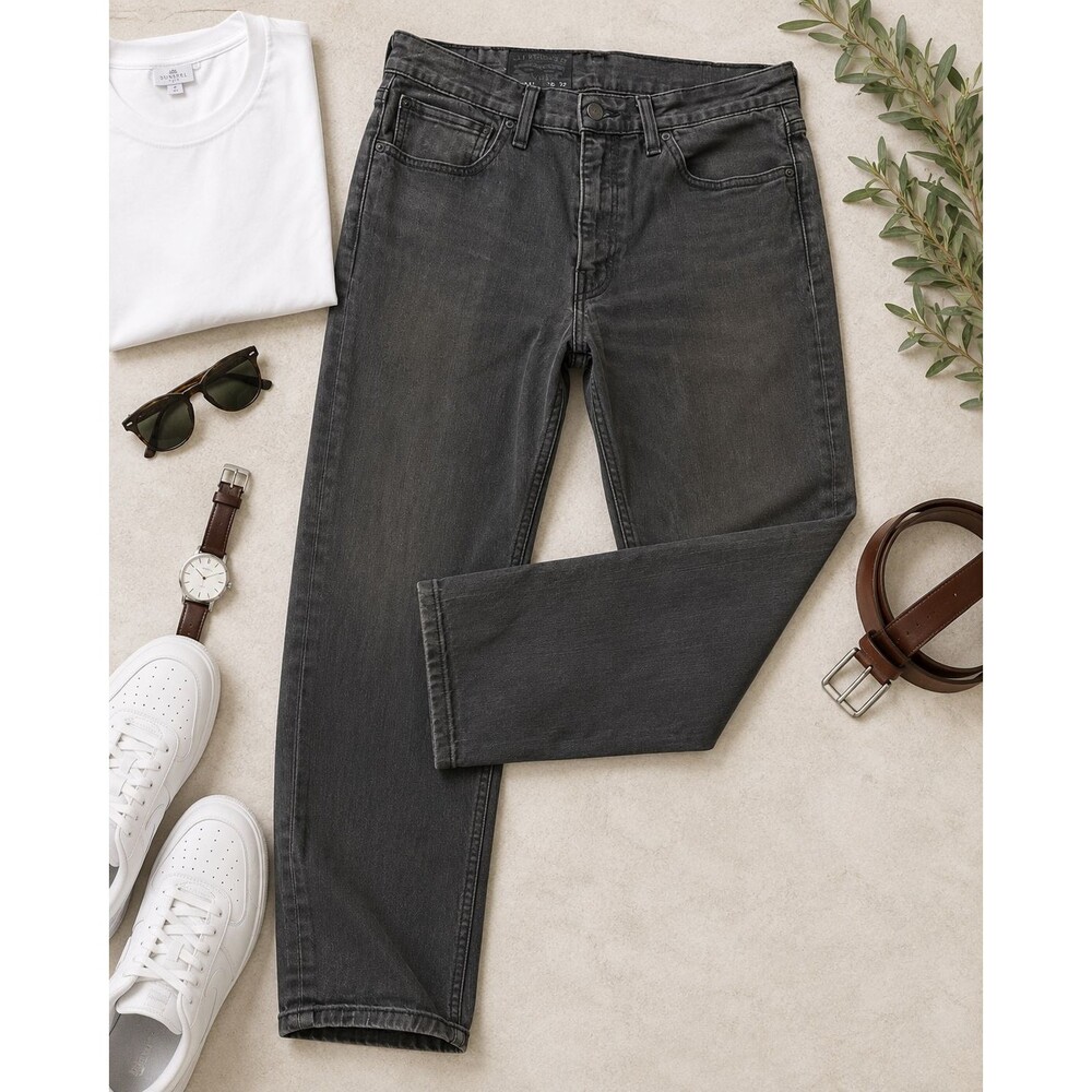 Levi’s 511 Men’s Jeans 36x32 Charcoal Black Slim Fit Stretch Denim
